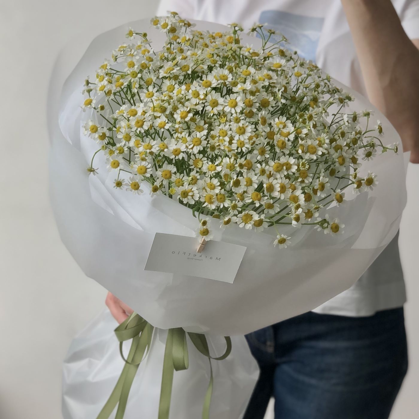 БУКЕТ ИЗ РОМАШЕК МАТРИКАРИЯ