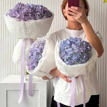 БУКЕТ ИЗ ГОРТЕНЗИИ