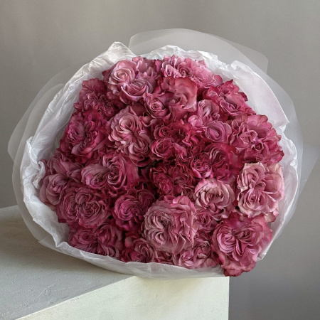 БУКЕТ ИЗ ПИОНОВИДНЫХ РОЗ