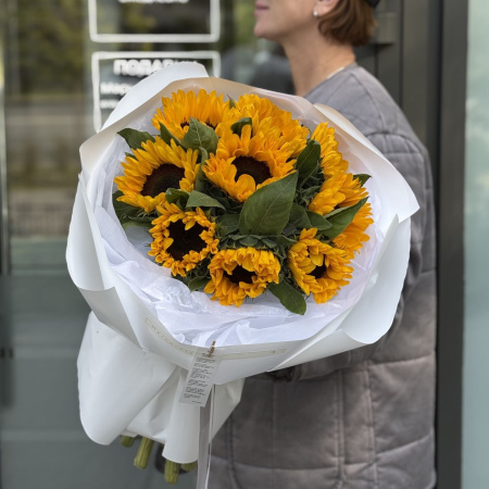 БУКЕТ ИЗ ПОДСОЛНУХОВ