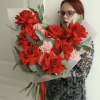 БУКЕТ ИЗ ФРАНЦУЗСКИХ РОЗ И ДИАНТУСОВ