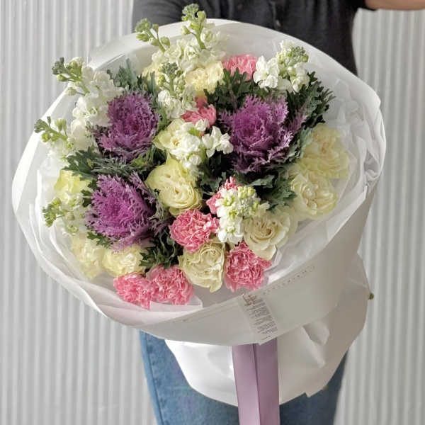 БУКЕТ С БРАССИКОЙ